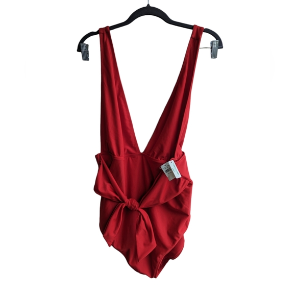 aerie Other - Aerie Red Deep Plunge One Piece Swimsuit
